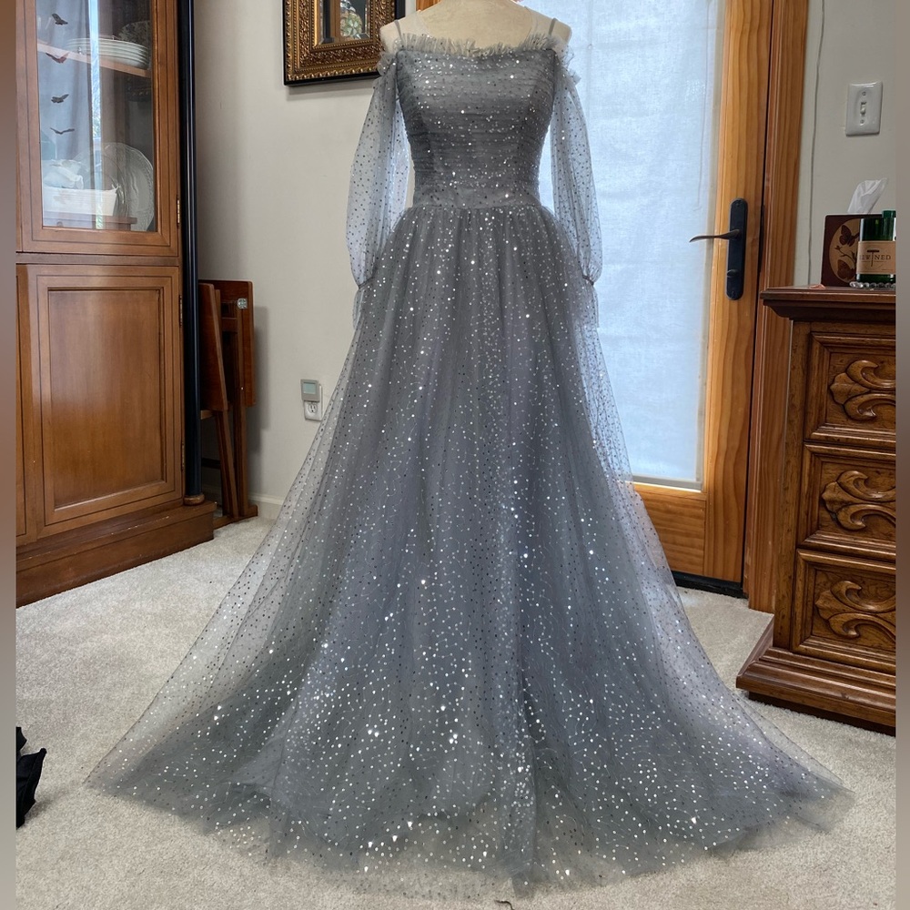 sparkly moon prom dress size 8